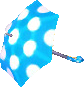 blue dot parasol